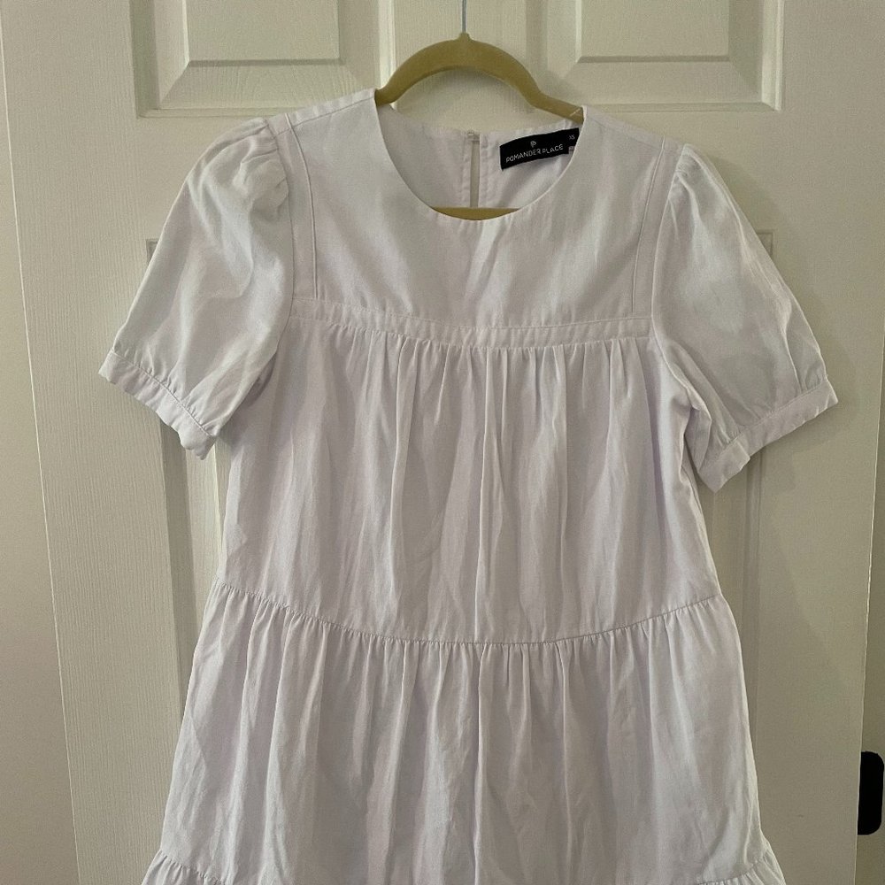 Pomander Place Tuckernuck White Quinn Mini Dress Size XS